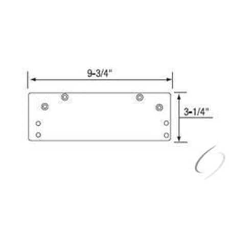 Pg Perfect Overhead Holder or Narrow Top Jamb Drop Plate, Dark Bronze PG1629974